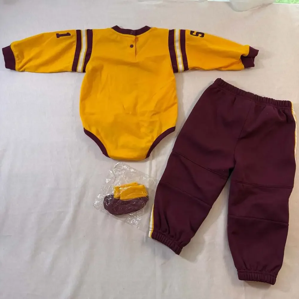 Minnesota Golden Gophers Baby Bodysuit Pants and Booties Outfit Set 18M